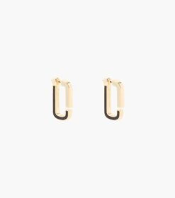 Marc Jacobs The J Marc Colorblock Flat Hoops BLACK MULTI/GOLD -Marc Jacobs MJI J208MT2RE22 988 F8F8F8 1 1 MAIN 2