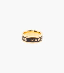 Marc Jacobs The Medallion Ring BLACK/GOLD -Marc Jacobs MJI J401MT3RE21 001 F8F8F8 1 1 ALT3