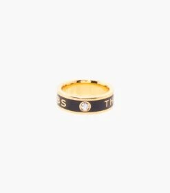 Marc Jacobs The Medallion Ring BLACK/GOLD -Marc Jacobs MJI J401MT3RE21 001 F8F8F8 1 1 MAIN 1