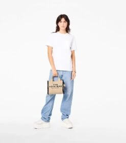 Marc Jacobs The Jacquard Small Tote Bag WARM SAND -Marc Jacobs MJI M0017025 263 F8F8F8 1 1 ALT3