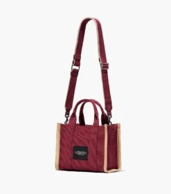 Marc Jacobs The Jacquard Small Tote Bag MERLOT -Marc Jacobs MJI M0017025 610 F8F8F8 1 1 ALT2