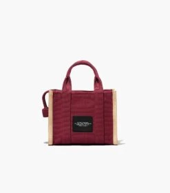 Marc Jacobs The Jacquard Small Tote Bag MERLOT -Marc Jacobs MJI M0017025 610 F8F8F8 1 1 ALT5