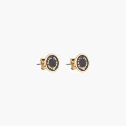 Marc Jacobs The Medallion Studs BLACK/SILVER