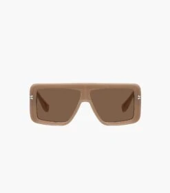Marc Jacobs Icon Rectangular Sunglasses NUDE -Marc Jacobs MJI M8000827 262 F8F8F8 1 1 ALT4