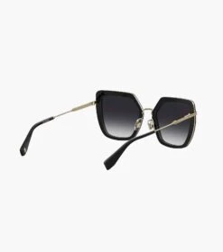 Marc Jacobs Icon Oversized Butterfly Sunglasses BLACK/GOLD -Marc Jacobs MJI M8000829 001 F8F8F8 1 1 ALT2