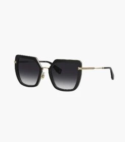 Marc Jacobs Icon Oversized Butterfly Sunglasses BLACK/GOLD -Marc Jacobs MJI M8000829 001 F8F8F8 1 1 MAIN 2