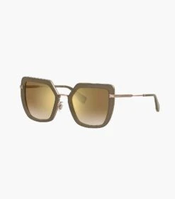 Marc Jacobs Icon Oversized Butterfly Sunglasses MUD/GOLD -Marc Jacobs MJI M8000829 207 F8F8F8 1 1 MAIN 1