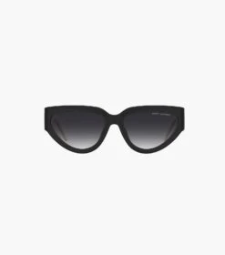 Marc Jacobs J Marc Cat Eye Sunglasses BLACK/WHITE -Marc Jacobs MJI M8000837 005 F8F8F8 1 1 ALT2