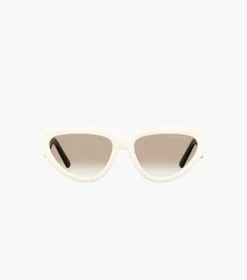 Marc Jacobs J Marc Cat Eye Sunglasses WHITE/BLACK -Marc Jacobs MJI M8000837 116 F8F8F8 1 1 ALT4