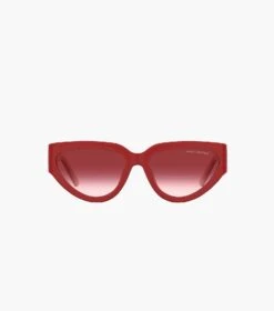 Marc Jacobs J Marc Cat Eye Sunglasses RED -Marc Jacobs MJI M8000837 600 F8F8F8 1 1 ALT4