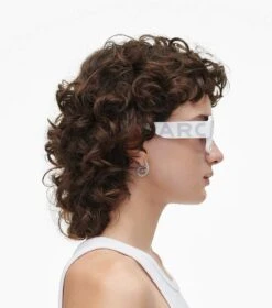 Marc Jacobs The Square Mirrored Sunglasses WHITE/GREY -Marc Jacobs MJI M8000850 057 F8F8F8 1 1 ALT2