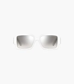 Marc Jacobs The Square Mirrored Sunglasses WHITE/GREY -Marc Jacobs MJI M8000850 057 F8F8F8 1 1 ALT3