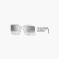 Marc Jacobs The Square Mirrored Sunglasses WHITE/GREY