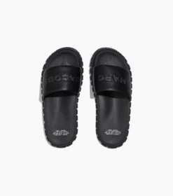 Marc Jacobs The Leather Slide BLACK -Marc Jacobs MJI M9002407 001 F8F8F8 1 1 ALT4