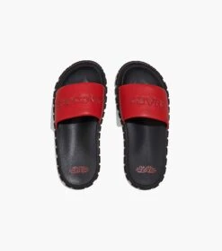 Marc Jacobs The Leather Slide RED -Marc Jacobs MJI M9002407 600 F8F8F8 1 1 ALT4