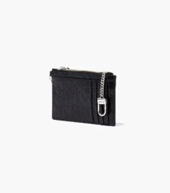 Marc Jacobs The Slim 84 Croc-Embossed Top Zip Wristlet BLACK -Marc Jacobs MJI S105L01RE22 001 F8F8F8 1 1 ALT1