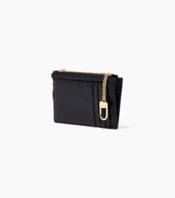 Marc Jacobs The Leather Top Zip Wristlet BLACK -Marc Jacobs MJI S125L01RE22 001 F8F8F8 1 1 ALT1