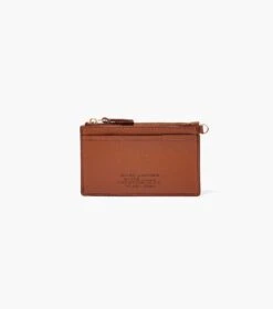 Marc Jacobs The Leather Top Zip Wristlet ARGAN OIL -Marc Jacobs MJI S125L01RE22 212 F8F8F8 1 1 ALT3