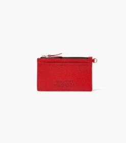 Marc Jacobs The Leather Top Zip Wristlet TRUE RED -Marc Jacobs MJI S125L01RE22 617 F8F8F8 1 1 ALT3