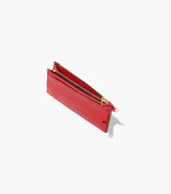 Marc Jacobs The Leather Top Zip Wristlet TRUE RED -Marc Jacobs MJI S125L01RE22 617 F8F8F8 1 1 ALT4