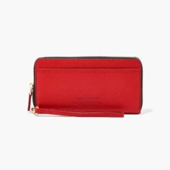 Marc Jacobs The Leather Continental Wallet TRUE RED