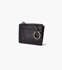 Marc Jacobs The Croc-Embossed Top Zip Multi Wallet BLACK -Marc Jacobs MJI S155L01SP22 001 F8F8F8 1 1 ALT1