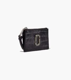 Marc Jacobs The Croc-Embossed Top Zip Multi Wallet BLACK -Marc Jacobs MJI S155L01SP22 001 F8F8F8 1 1 ALT2