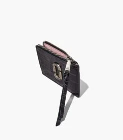 Marc Jacobs The Croc-Embossed Top Zip Multi Wallet BLACK -Marc Jacobs MJI S155L01SP22 001 F8F8F8 1 1 ALT3