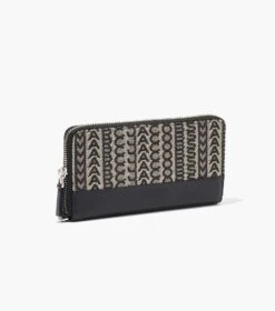 Marc Jacobs The Monogram Jacquard Continental Wristlet Wallet BEIGE MULTI -Marc Jacobs MJI S180M12FA22 261 F8F8F8 1 1 ALT2
