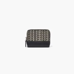 Marc Jacobs The Monogram Zip Around Wallet BEIGE MULTI