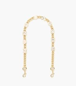 Marc Jacobs The Heart Charm Chain Shoulder Strap CLOUD WHITE/GOLD -Marc Jacobs MJI S354M06RE22 130 F8F8F8 1 1 MAIN 1