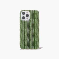 Marc Jacobs The Monogram IPhone Case 14 Pro GREY/FLURO GREEN